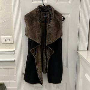 Faux fur vest